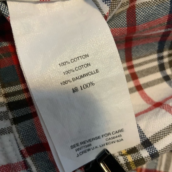 JCrew button down plaid oxford shirt - Picture 4 of 4